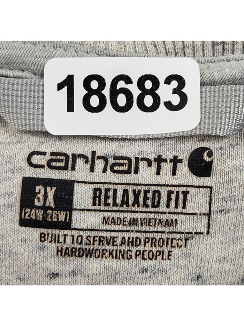 Carhartt Sweater Womens 3X 24W-26W Gray Crew Neck Sweatshirt Relaxed Fit - Picture 6 of 10